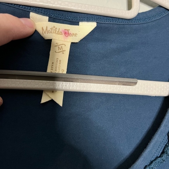 Matilda Jane blue boho puff sleeve dress - Picture 2 of 5